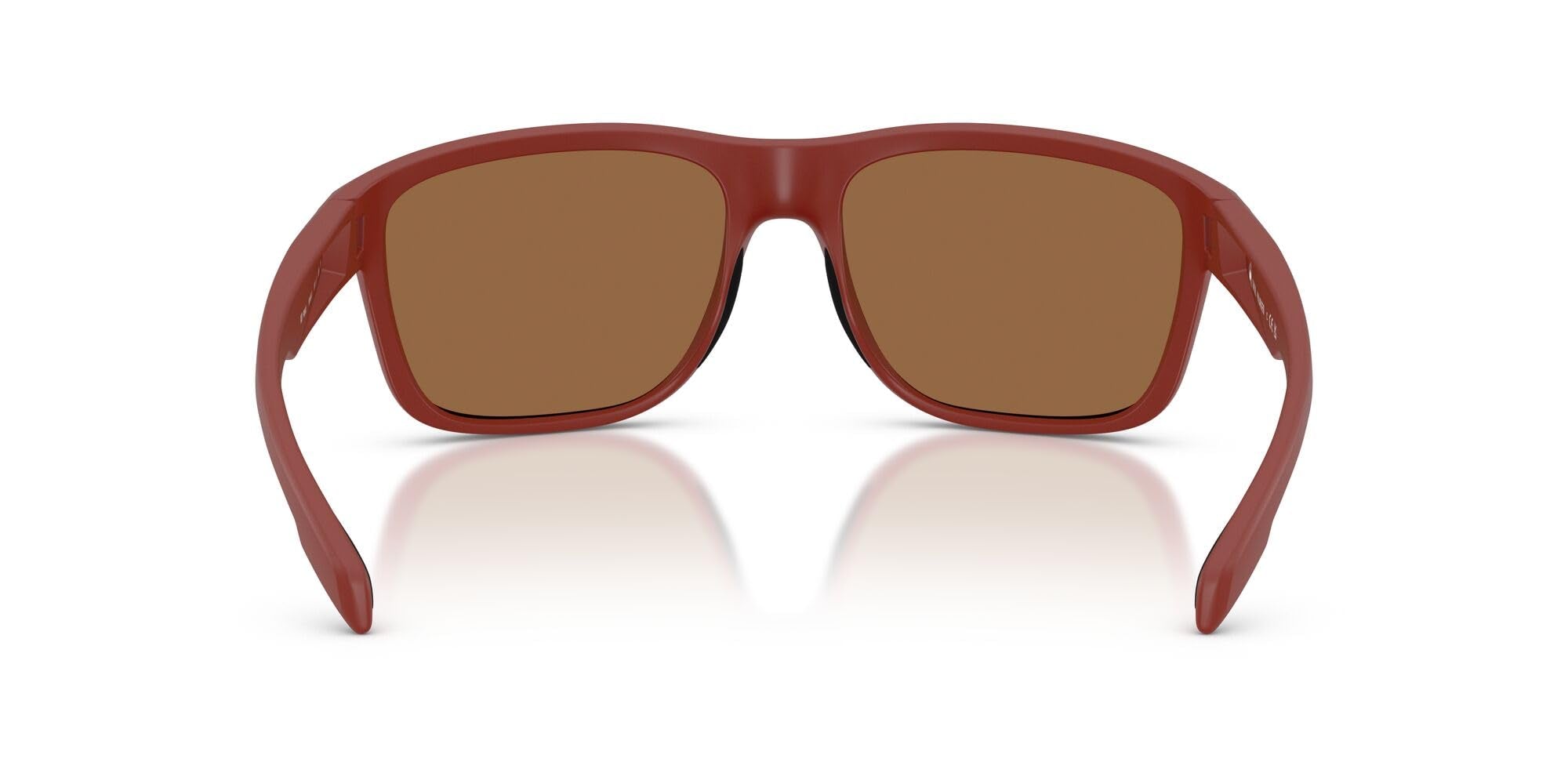 Native Eyewear Men's Gorge Square Sunglasses, Red Bluff/Bronze Mirrored Polarized, 59 mm