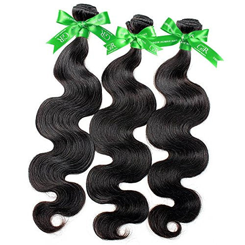 26inch, GR-6A High Quality : GoldRose Beauty Grade 6A 100% Brazilian Virgin Human Hair Extensions Body Wave, 1 Bundle 26 Inches Natural Black Color