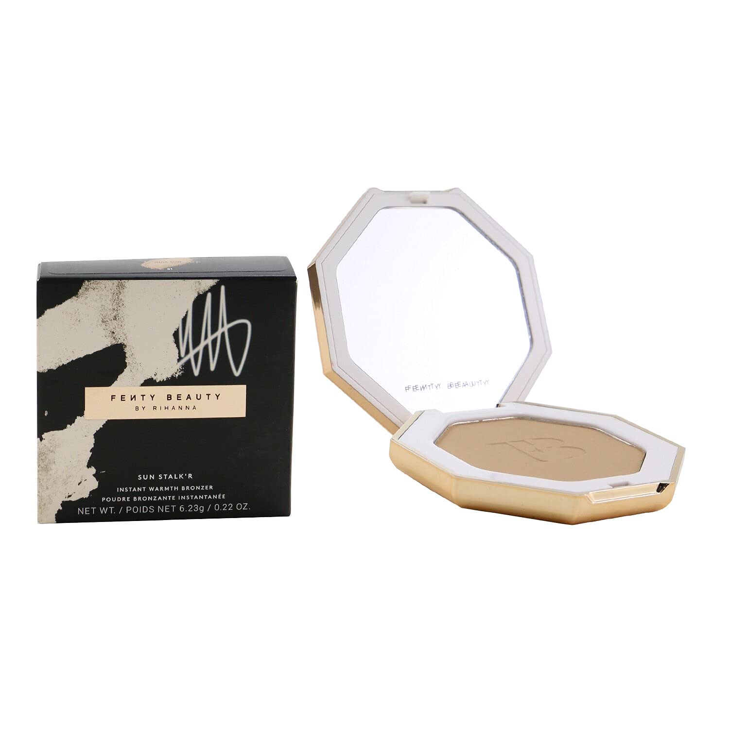 Sun Stalkr Instant Warmth Bronzer - 01 Inda Sun by Fenty Beauty for Women - 0.22 oz Bronzer