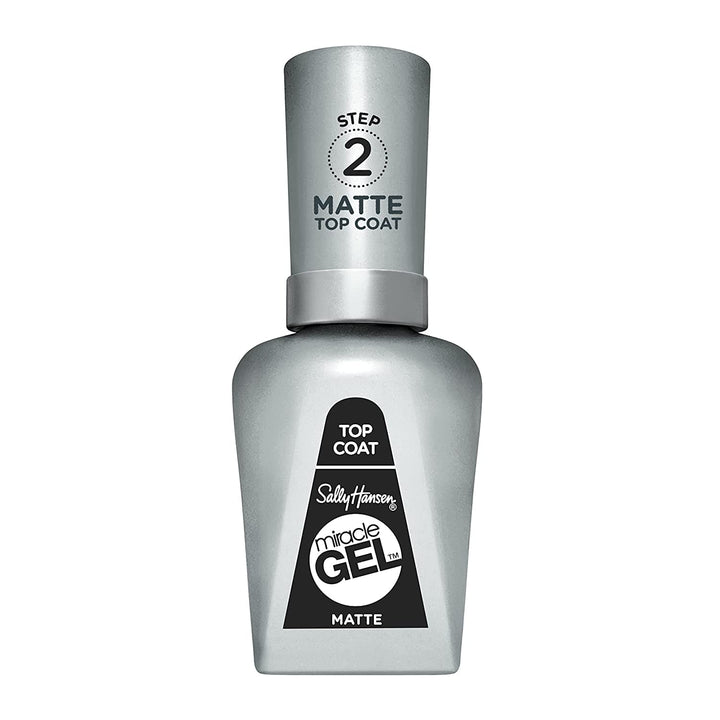 Sally Hansen Miracle Gel, Matte Top Coat, 0.5 Fluid Ounce