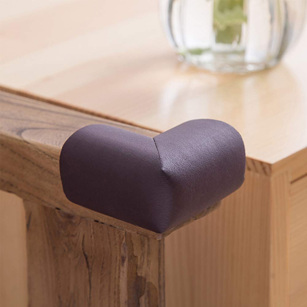 Corner Protector Baby Proof | Corner Guard Child Safety for Babies, Toddlers, Kids | Foam Corner Covers for Furniture, Table, Desk | 8 Pack (Brown)