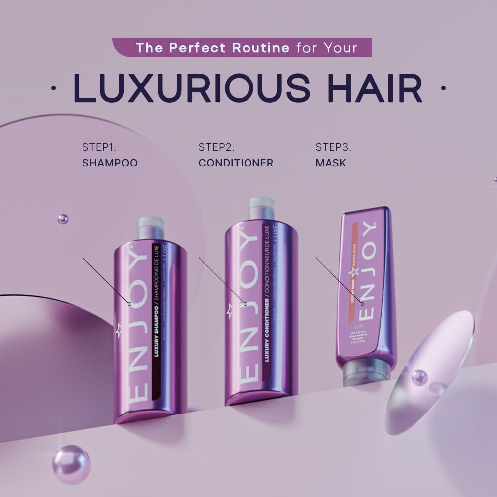 ENJOY Luxury Conditioner (10.1 OZ) Smooth, Soft, Silky Hair Conditioner with Hydrating Formula