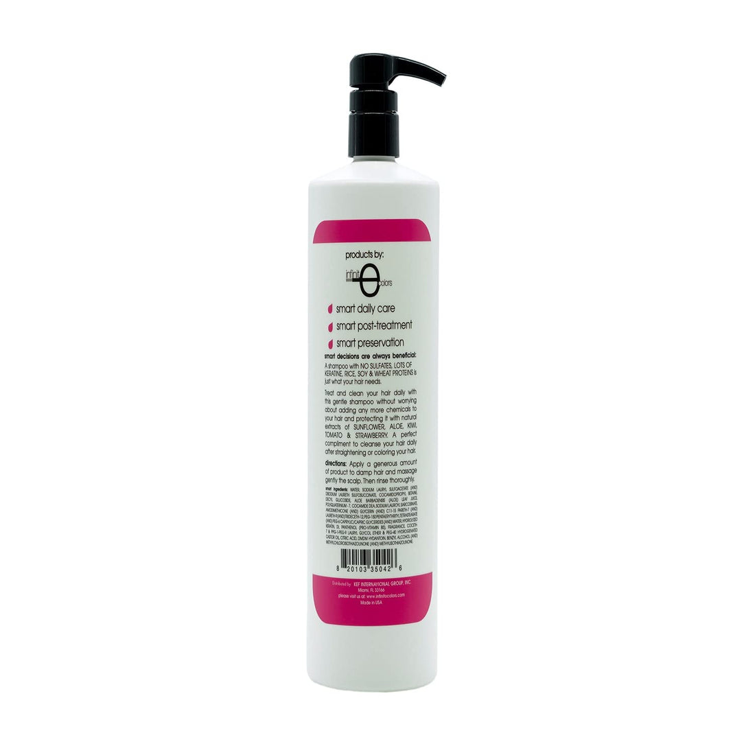 Ultra Moisture Shampoo Sulfate and Paraben Free 32oz for Keratin Treated Hair by Smart Protection