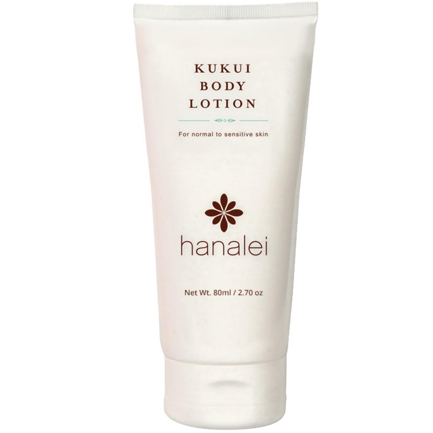 Hanalei Cruelty-Free Kukui Oil Body Lotion – Paraben-Free, Dye-Free Moisturizer with Kukui Nut Oil, Shea Butter & Jojoba Oil for Hydrated, Soft, Nourished Skin – Travel-Friendly Size 80 ml
