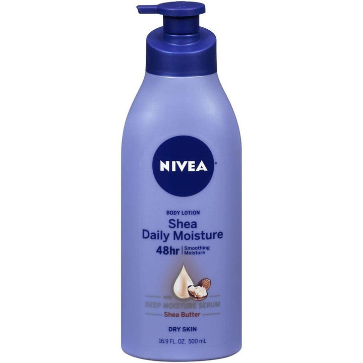 NIVEA Shea Daily Moisture Body Lotion, 16.9 oz (Pack of 2)