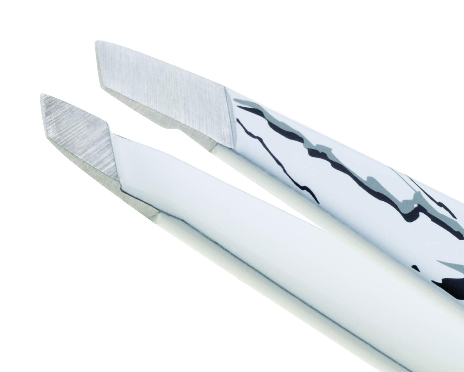 Tweezerman Mini Slant Tweezer Marble Pattern, 0.5984 Ounce