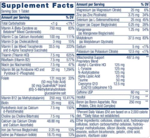 K-Pax Energy - High Potency Mitochondrial Nutrients - Immune Boosting Energy Multivitamin - 120 Tablets