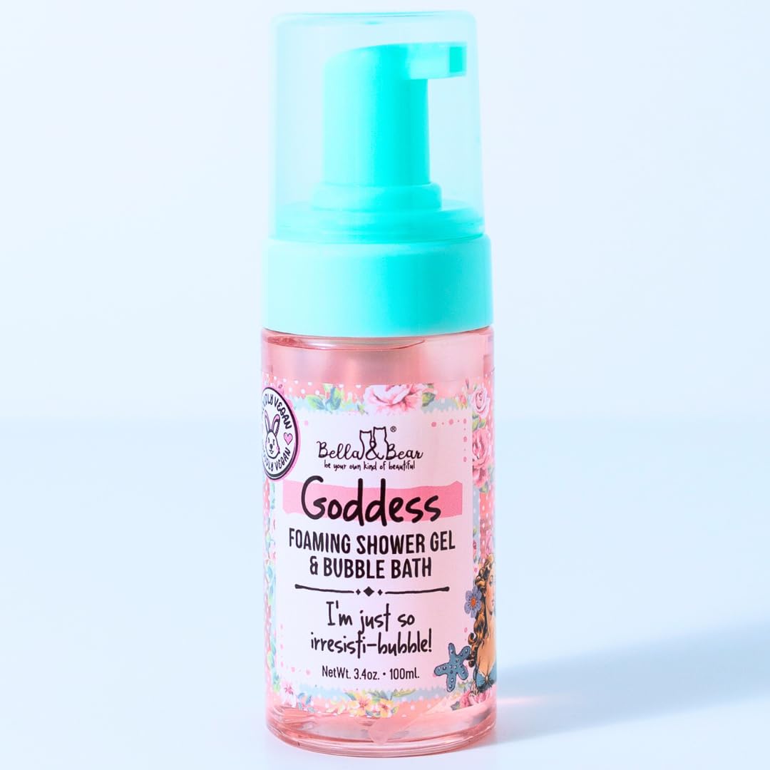 Bella & Bear Goddess Tropical Foaming Shower Gel & Bubble Bath Travel Size Mini - (3.4 oz)