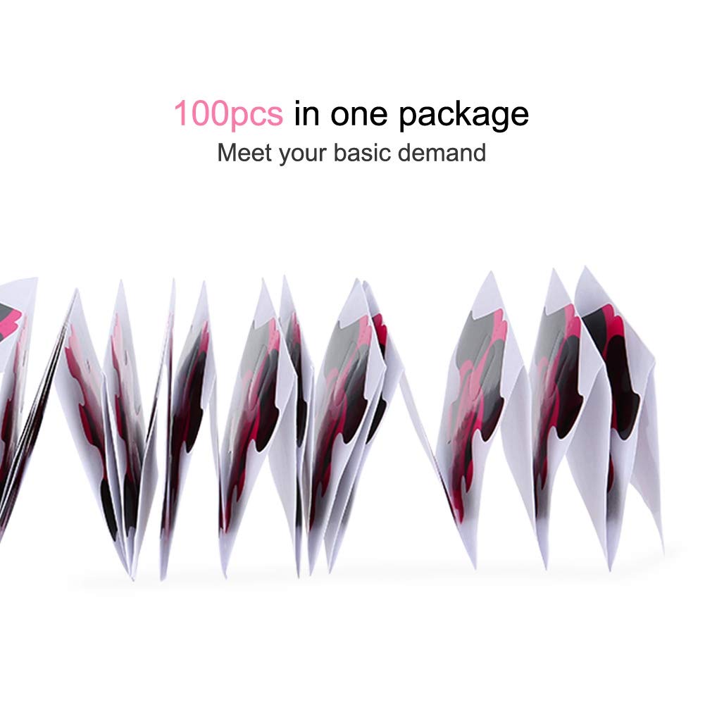 Rotekt 100pcs Nail Forms for Nail Extension UV Builder Gel Paper Tray Nail Art Accessories