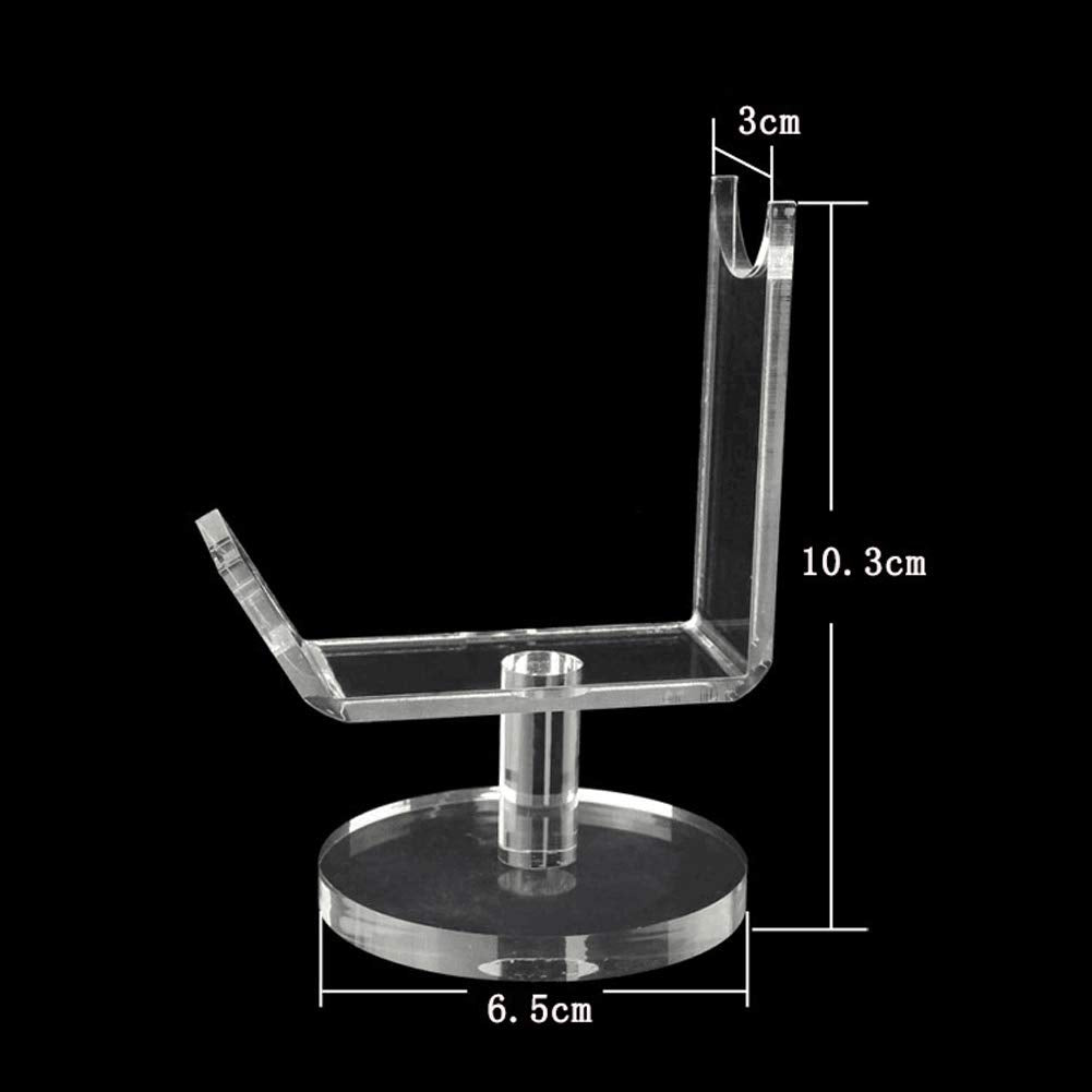 1PC Tattoo Gun Holder Tattoo Machine Stand Clear Acrylic Coil Tattoo Machine Holder Rack Stand Display Shelf with Round Basement Best for Salon Personal Use