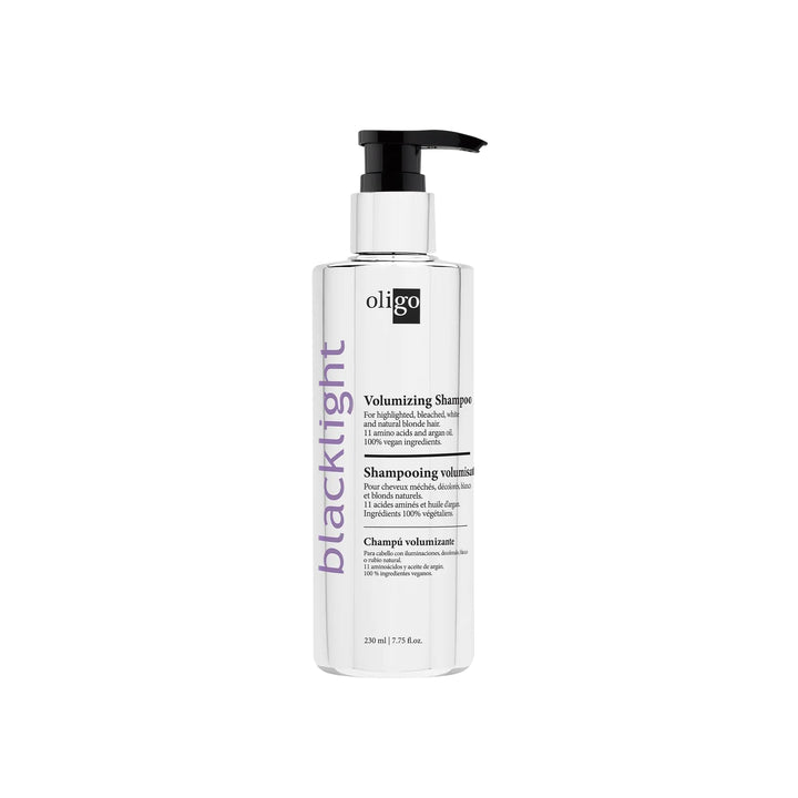 Oligo Professionnel - Blacklight Volume Shampoo for blondes - Sulfate free - Vegan - For color treated hair - Hydrating and volumizing formula with Argan oil - 7.75 oz