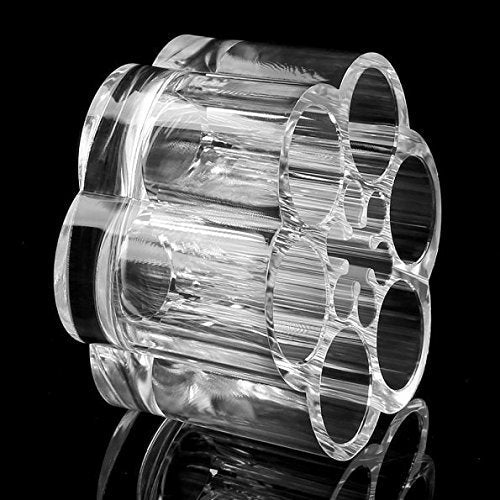 Onwon 12 Spaces Clear Transparent Acrylic Flower Style Cosmetic and Makeup Brush Holder Stand/Organizer, 5.6 Ounce