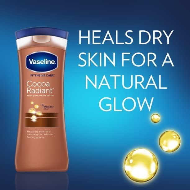 Vaseline Intensive Care Lotion Cocoa Radiant 10 Ounce (295ml) (2 Pack)