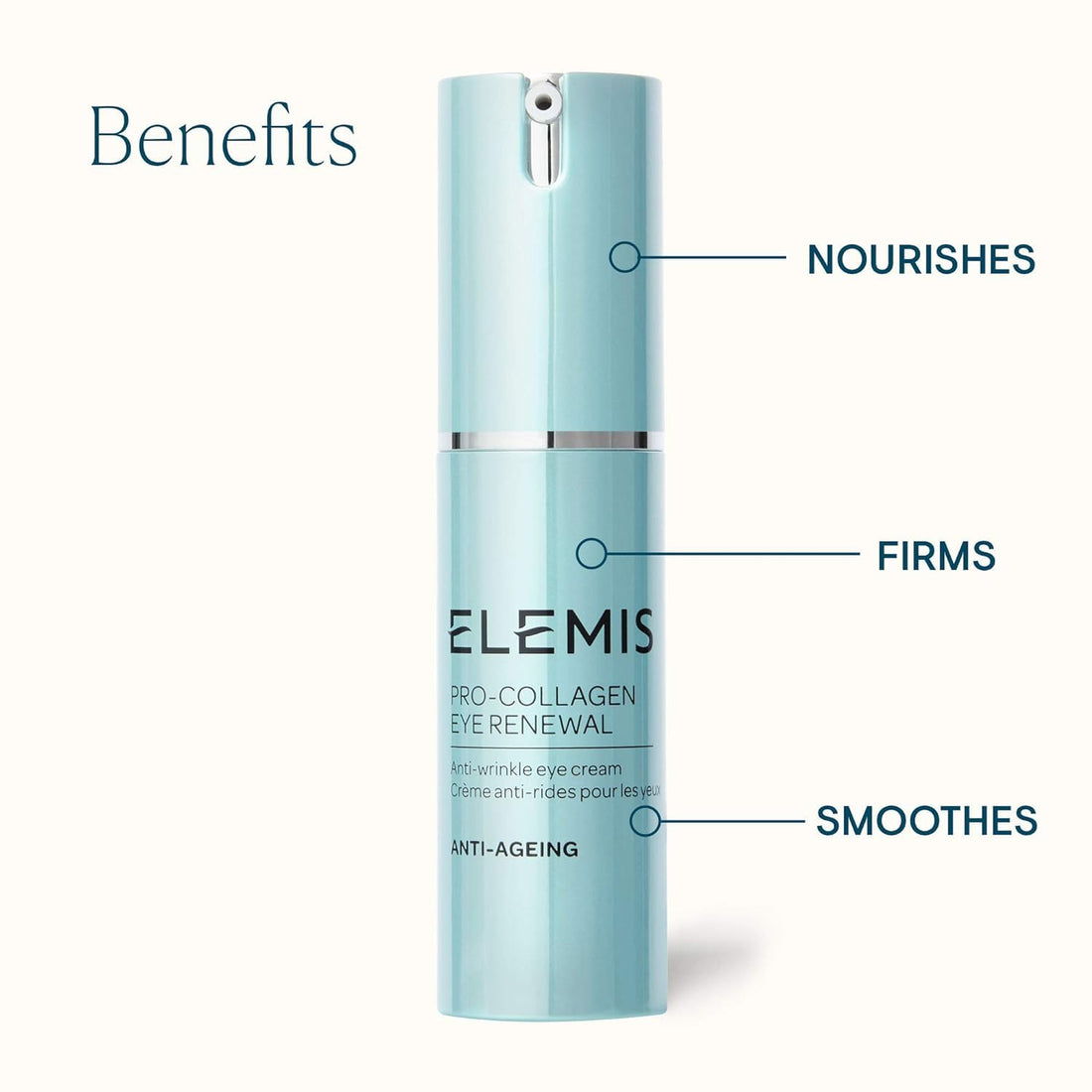 ELEMIS Pro-Collagen Eye Renewal Cream, Anti-wrinkle Eye, 0.5 fl. oz.