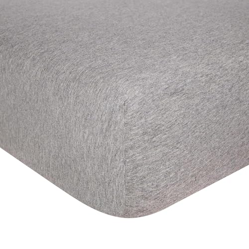 Burt's Bees Baby Essential Organic Cotton Fitted Crib Sheet, Breathable for Boy Girl Standard Crib & Toddler Mattresses