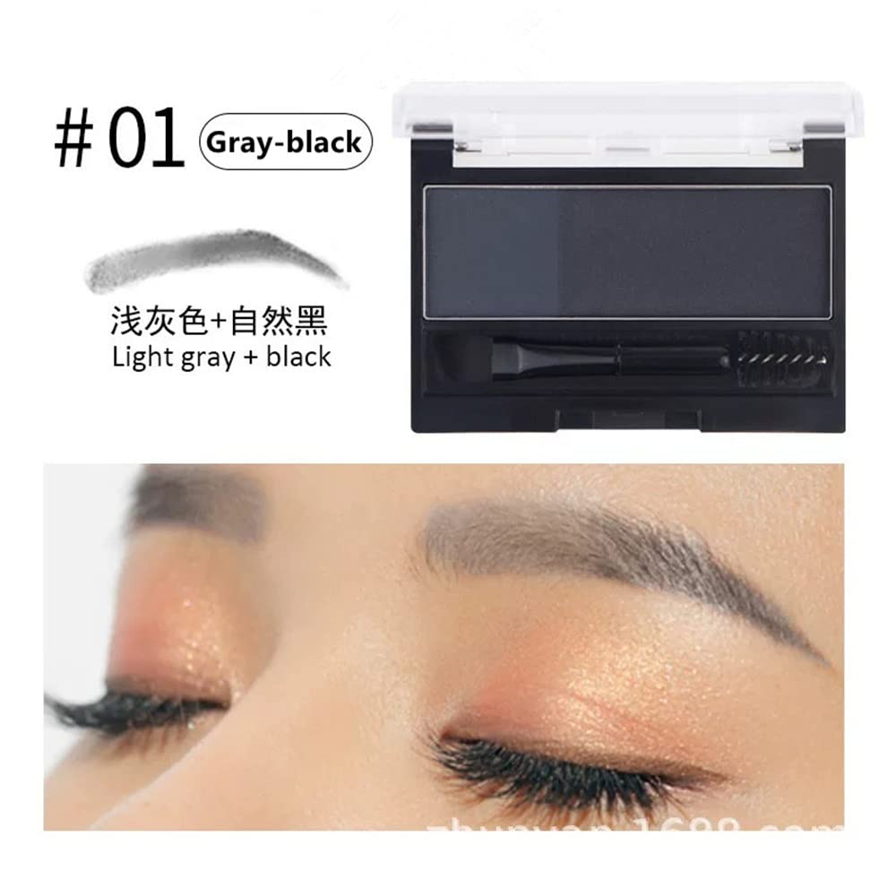 SNOVO Professional eyebrow Palette Eyebrow makeup is available in 5 colors (01# Gray-black)