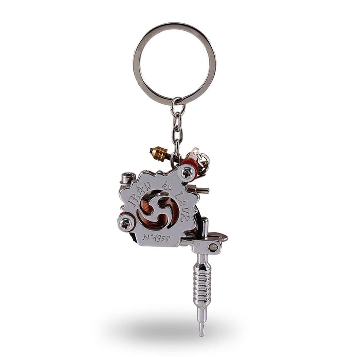 Mini Key-chain,Tattoo Machine Portable Charm Decorative Gun-shaped Keychain for Tattoo Artists.
