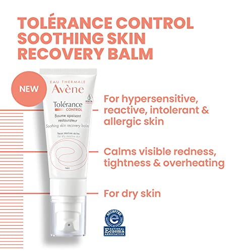 Avène Tolerance Control Soothing Skin Recovery Balm, for Hypersensitive,Dry Skin, Tube with Sterile Pump, 1.3 Fl Oz
