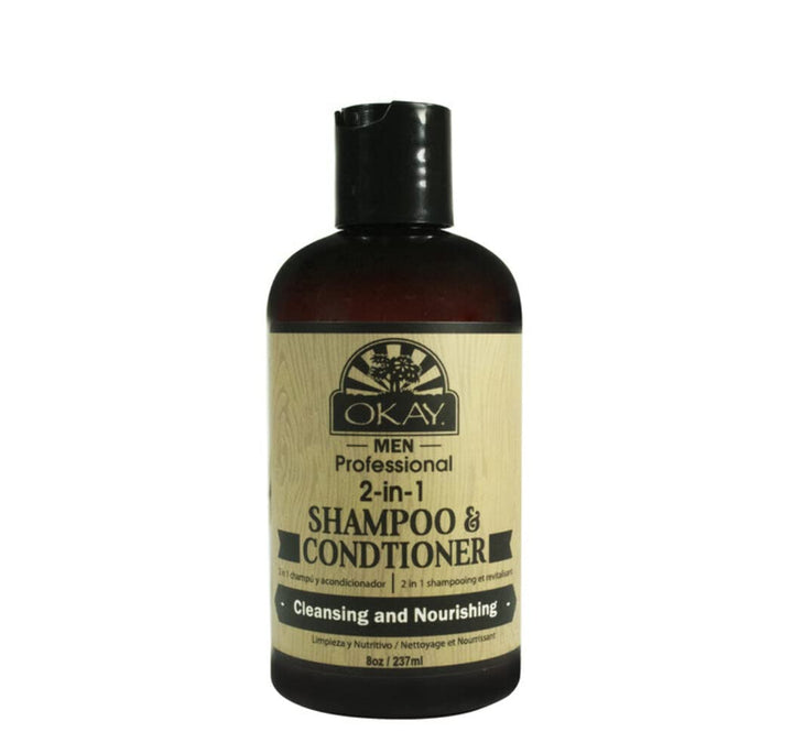 Okay 2-in-1 Men's Shampoo Conditioner, 8 oz.