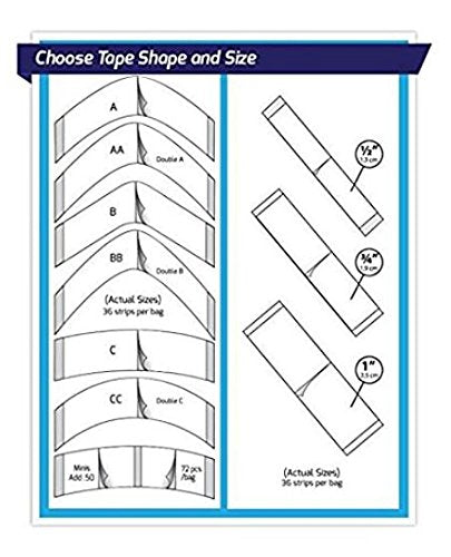 No-Shine Hair System Tape (B Contour)
