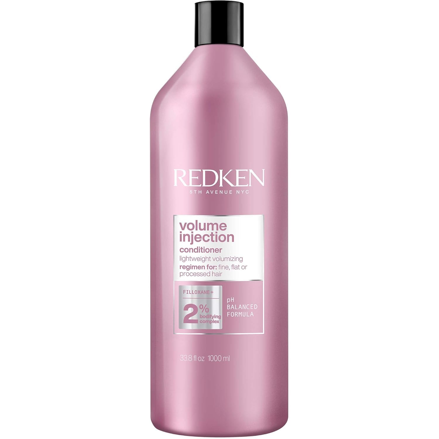 Redken Volume Injection Conditioner | For Fine Hair | Detangles & Adds Volume | 33.8 Fl Oz, 33.8 fl. oz