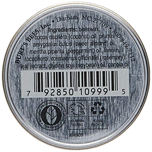 Burt's Bees Lip Balm Tin, Beeswax, 0.3 oz, 2 pack