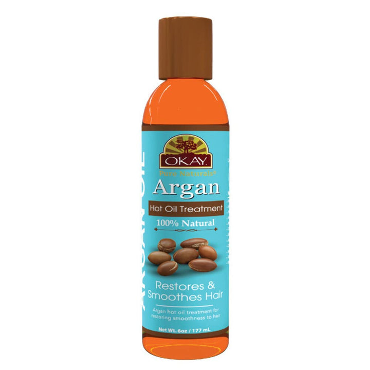 Argan Hot Oil Treatment for Restorative Restores Damaged Hair Nourishes,Smoothes The Hair Cuticle Improves Hair Appearance Silicone,Paraben Free For All Hair Types and Textures Made in USA 6oz