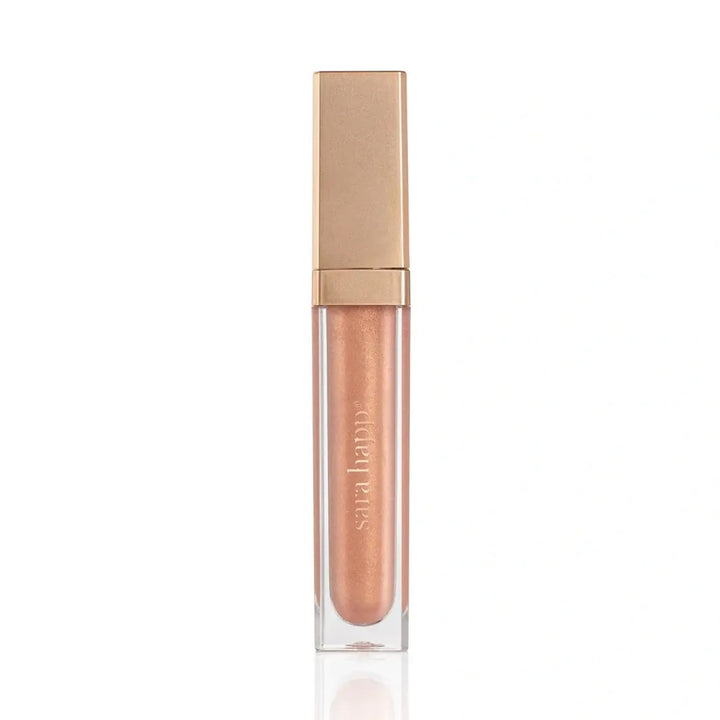 Sara Happ Rose Gold Slip Luxe Gloss with Subtle Shimmer - High-Impact Shine & Long-Lasting Wear, Nourish, Hydrate, and Heal Your Lips, 0.21 fl. oz.