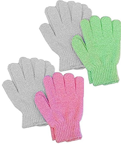 Aquasentials Exfoliating Bath Gloves (4 pairs)