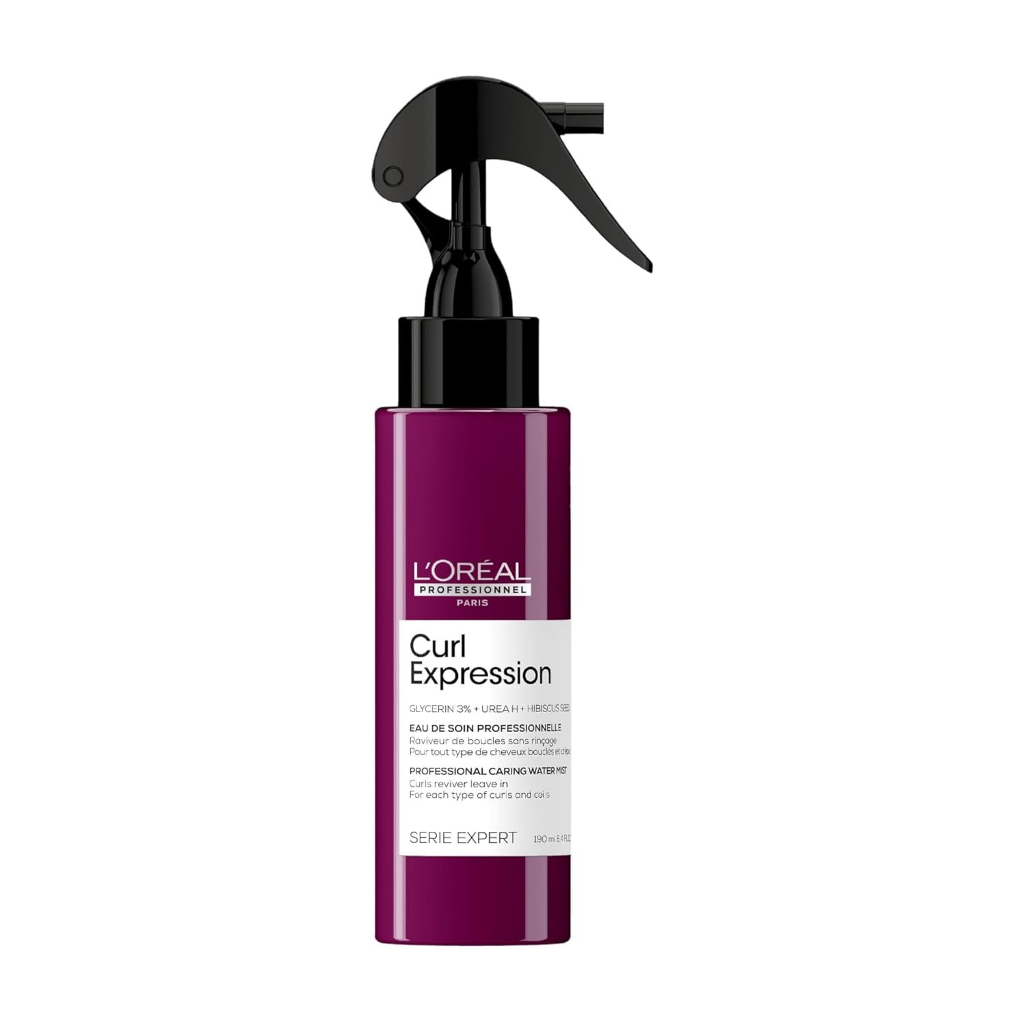 L'Oréal Professionnel Curls Reviver For Curly and Coily Hair - Revives Curls With Frizz Control - Sulfate, Silicone, Paraben and Alcohol Free