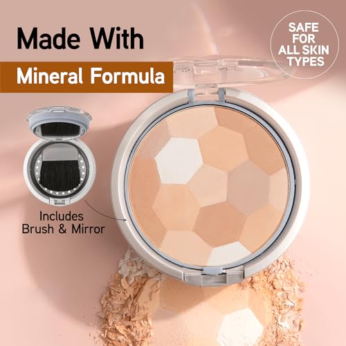 Physicians Formula Setting Powder Palette Multi-Colored Pressed Finishing Powder Translucent, Natural Coverage, Dermatologist Tested, Clinicially Tested