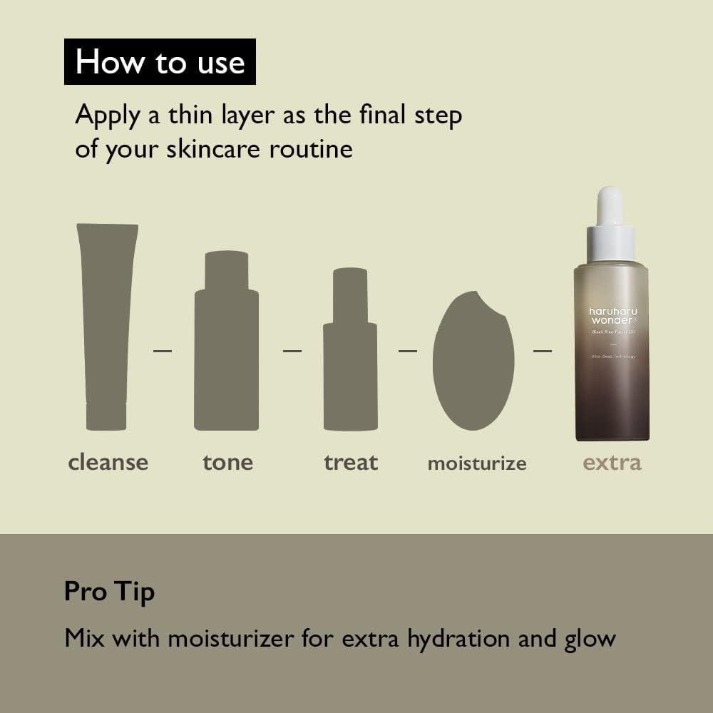 [Haruharu Wonder] Black Rice Facial Oil 30ml Anti-Oxidant Replenish Nourishing Facial Oil