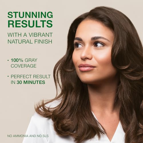 Naturigin Permanent Hair Dye, 4.0 Brown, Ammonia and Paraben Free, up to 100% Gray Hair Coverage, Long Lasting, Vegan, Cruelty Free