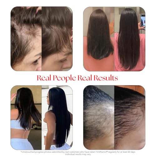 HAIRtamin Vegan Gummy Stars Hair Vitamins | Non-GMO | All Natural Biotin Hair Vitamin Gummies to Maintain Healthy Hair Skin & Nails | Multivitamin Supplement