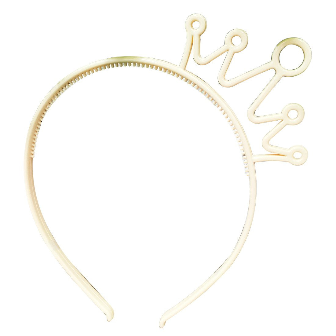 XIMA 12pcs Spring Colors ABS Plastic Material Crown Girls Headbands Tiaras Head Band Princess Children Headear Hair Accessory (SP-Crown)