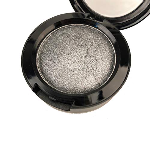 Mallofusa Single Baked Eye Shadow Powder Palette in Shimmer 12 Metallic Colors Optional (Space Silver) by Mallofusa