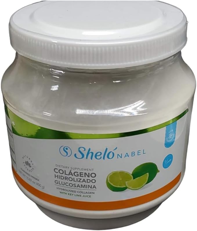 Generic Hydrolyzed Collagen with Glucosamine Key Lime Flavored Shelo Nabel 15.87oz, White