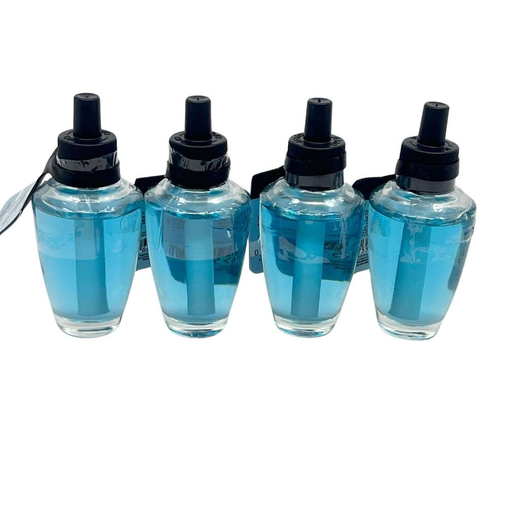 Bath and Body Works CRISP MORNING AIR Wallflowers Home Fragrance Refill, 4-pack 0.8 fl oz