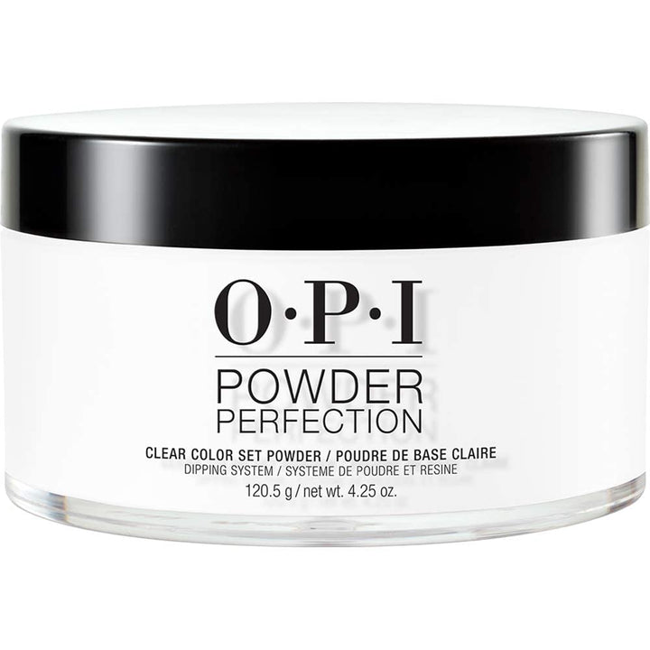 OPI Powder Perfection Clear Color Set Powder | Color Setting Nail Dipping Powder | 4.25 oz