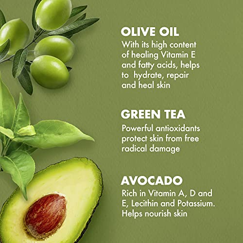 SheaMoisture Olive & Green Tea Bath, Body & Massage Oil 2-Pack – Avocado Oil, Anti-Aging & Ultra-Moisturizing for Dry Skin, 8 Oz Ea