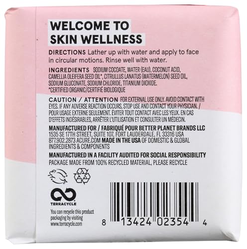 ACURE Seriously Soothing Facial Cleansing Bar, 4 OZ