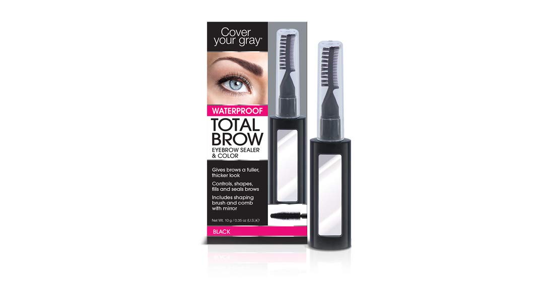 Cover Your Gray Total Brow Eyebrow Sealer, Black, 0.35 Ounce