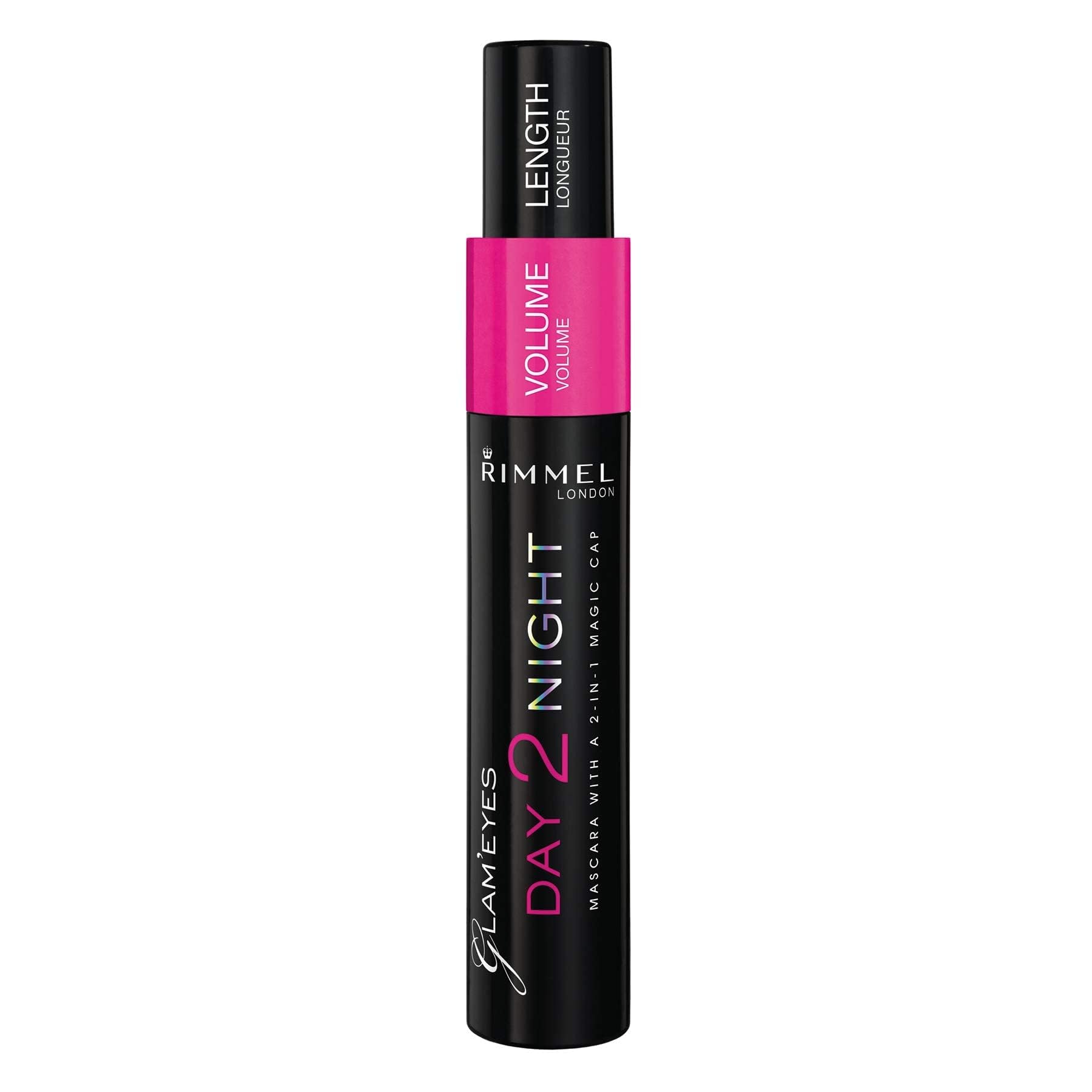 Rimmel Glam'eyes Day 2 Night Mascara, Black, 0.32 Fluid Ounce