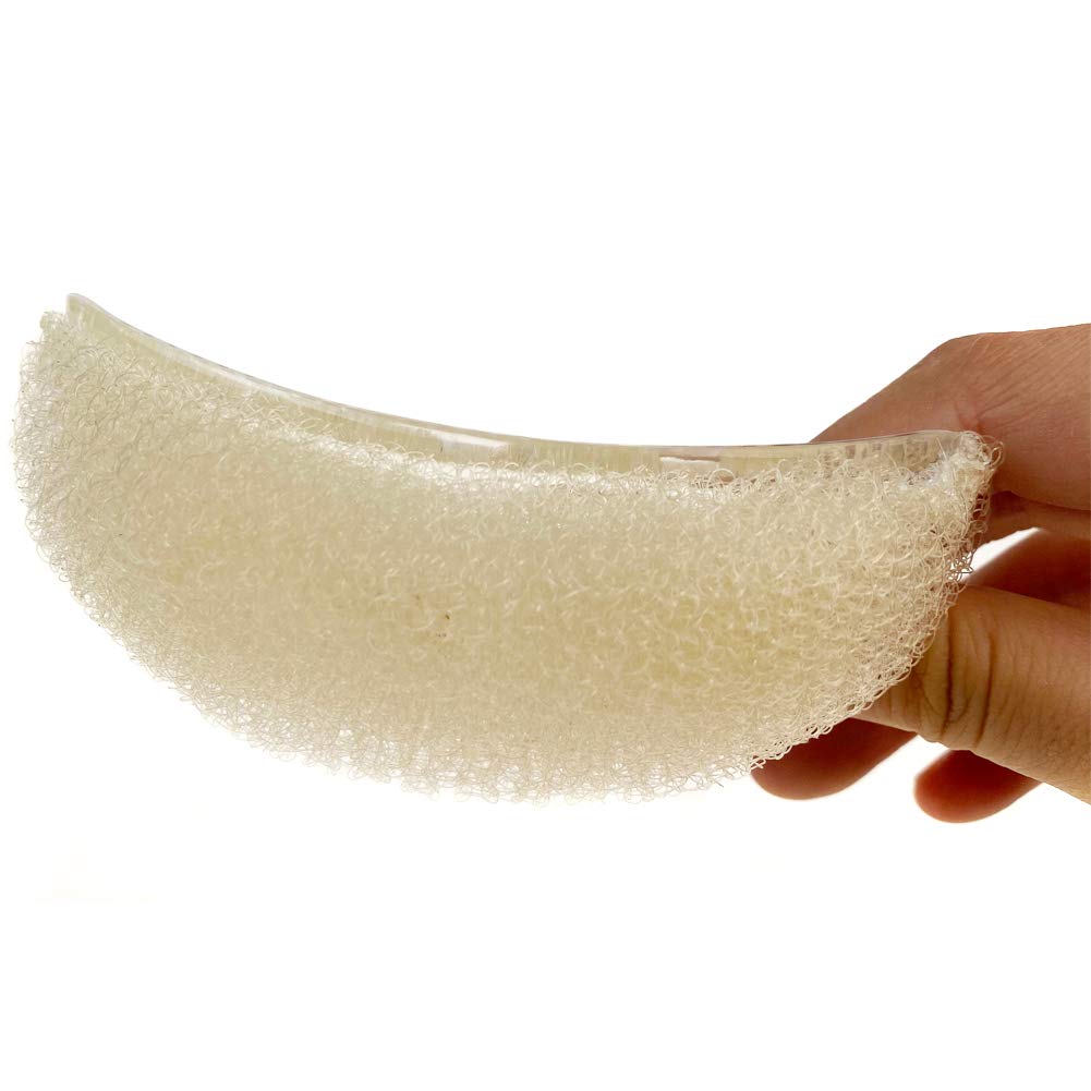 VASANA 2PCS Women Lady Girls Soft Sponge Foam Hair Base Inserts Bump Up Hair Pads Stick Bun Maker Hair Styling Clip Hair Comb Braid Tool Hair Styling Accessories Brown: Brown