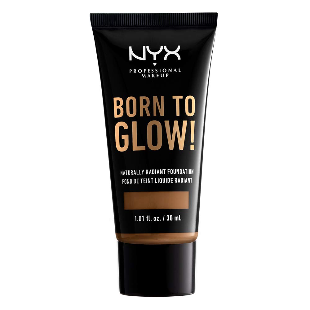 NYX PROFESSIONAL MAKEUP Born To Glow Naturally Radiant Foundation, Medium Coverage - Sienna