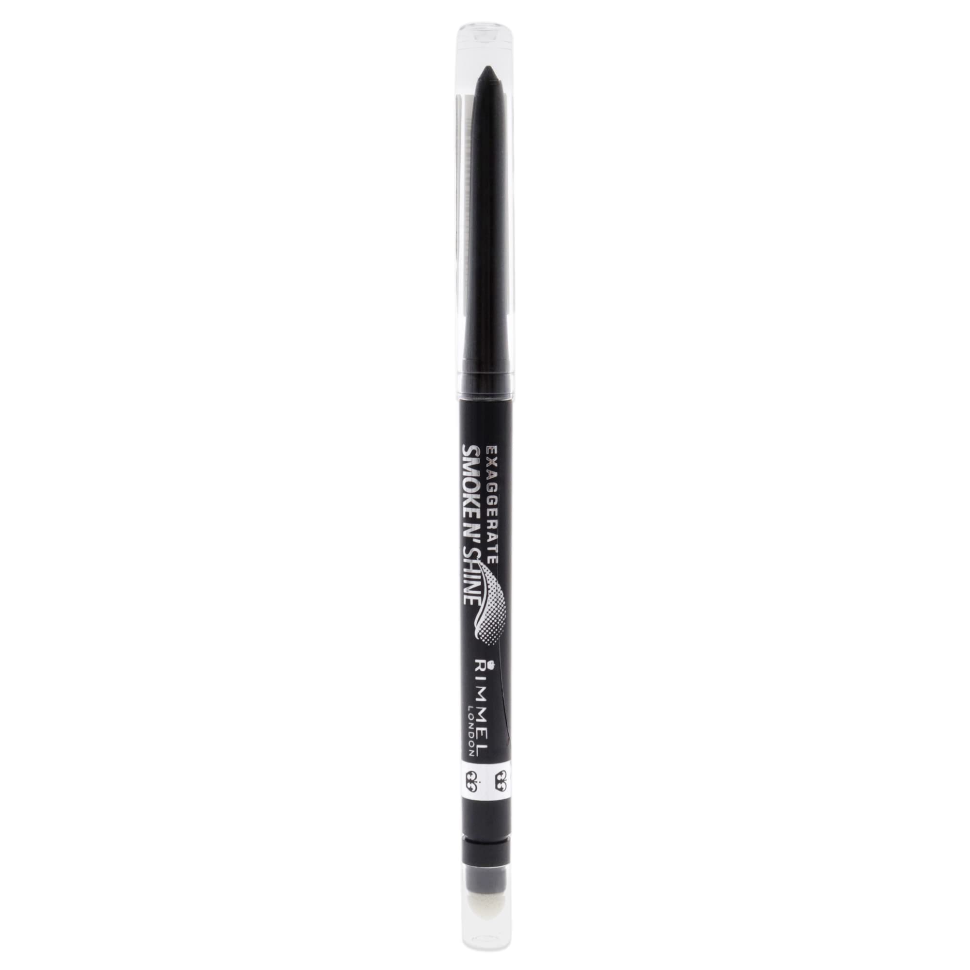 Rimmel Exaggerate Smoke N Shine Eyeliner, 001 Little Black Smokey, 0.0089 Ounce