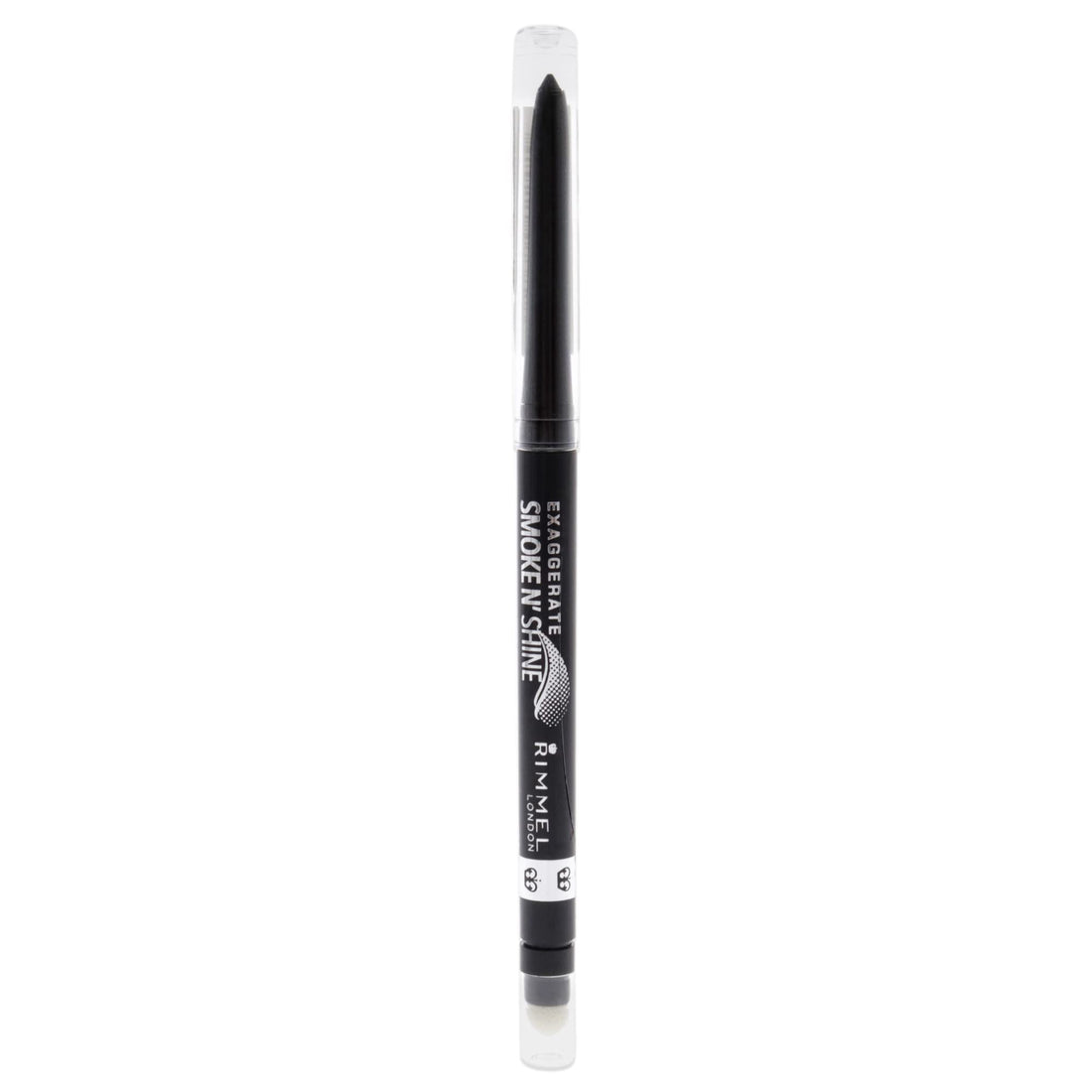 Rimmel Exaggerate Smoke N Shine Eyeliner, 001 Little Black Smokey, 0.0089 Ounce
