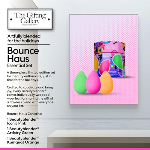 Beautyblender Bouncehaus Essentials Set - 3-Piece Makeup Sponge Set - Limited Edition - Latex-Free, Reusable, for Foundation, Concealer, Powder, BB Cream & Flawless Airbrush Finish