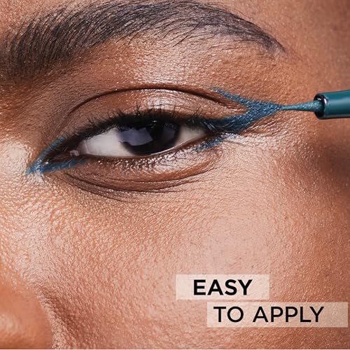 L'Oreal Paris Cosmetics Paris Makeup Infallible Grip Precision Felt Eyeliner, Smudge Resistant, Long Lasting Waterproof Eyeliner, Blue, Blue, 0.03 fl oz