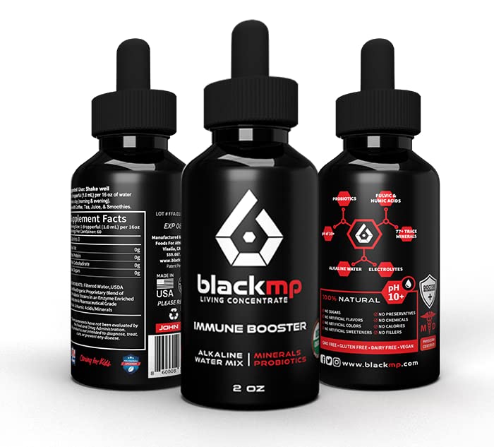 Immune Booster Drops - Pharmaceutical Grade Fulvic & Humic Acids & USDA Certified Organic Probiotics. Restores Gut Health, Strengthens Immune System & Bodily Functions. - 2oz